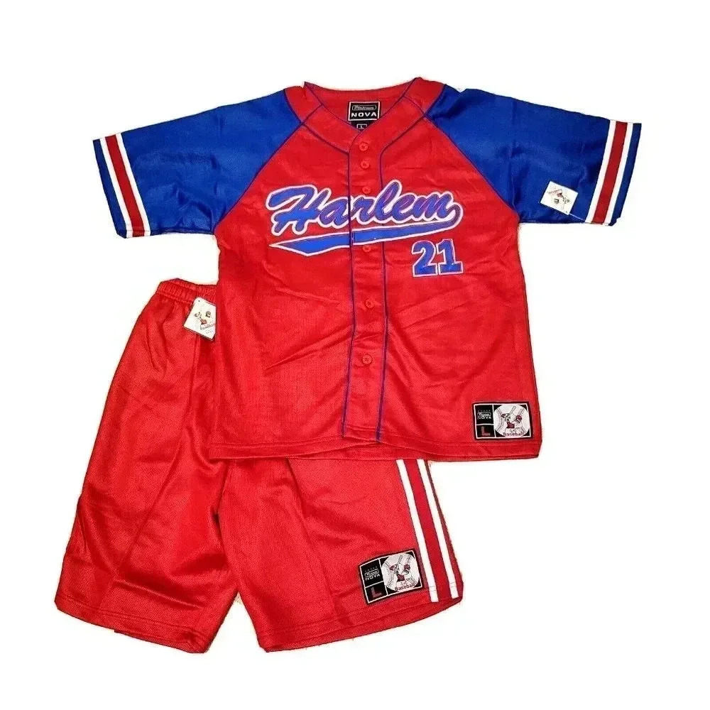 Platinum Nova Harlem 21 Baseball Uniform Large NWT Youth 14-16 Vintage